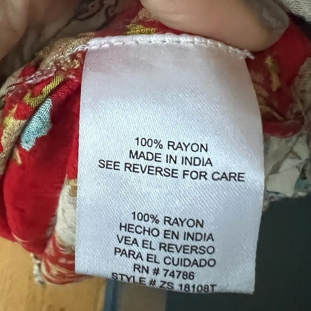 PATRONS OF PEACE Womens Maxi Dress Size S Flowy Beachy Boho Made in India - Picture 6 of 7